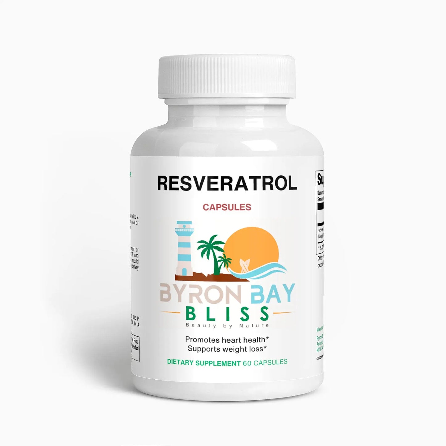 Resveratrol 50% 600mg Byron Bay Bliss
