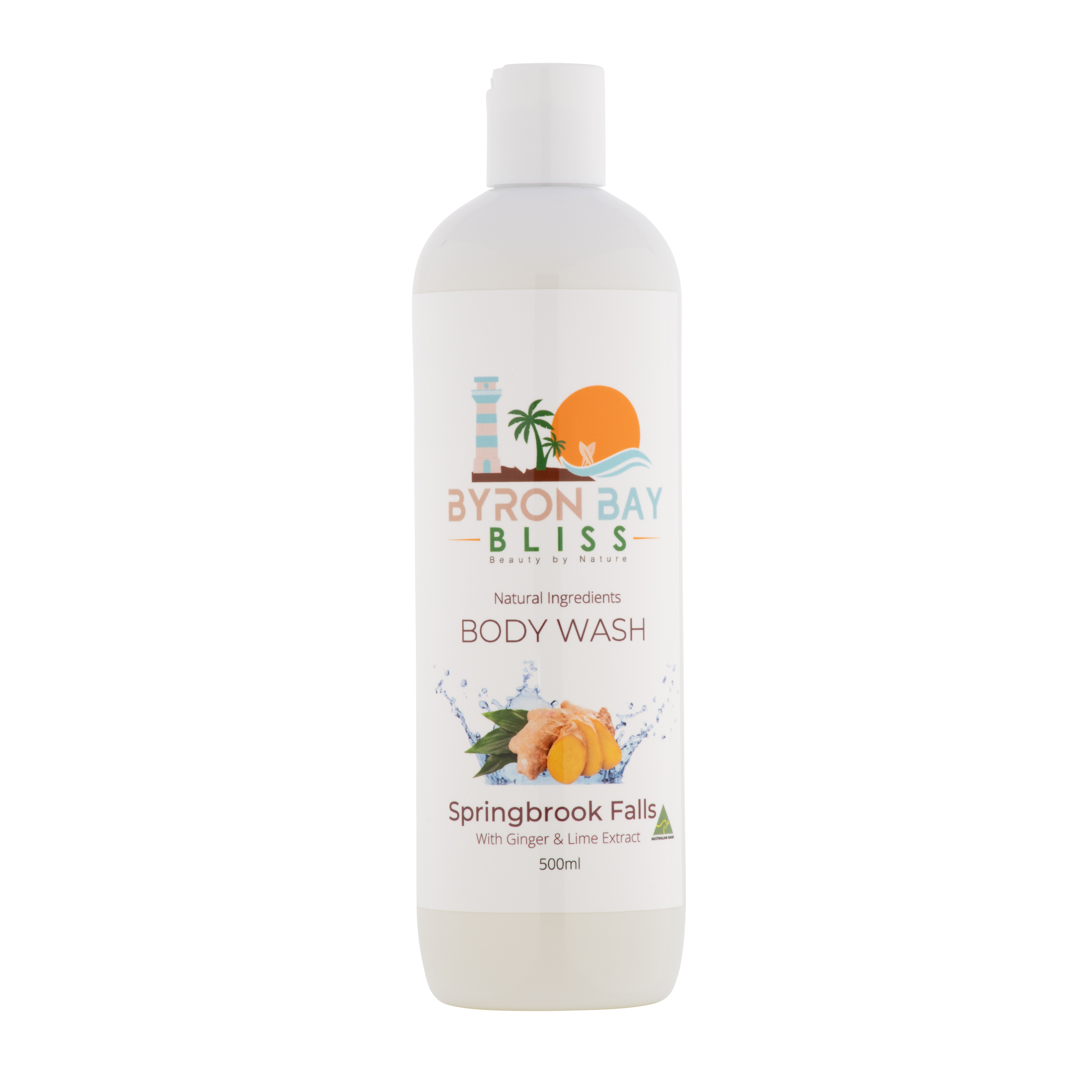 Springbrook Falls with Ginger and Lime extract Body Wash Byron Bay Bliss