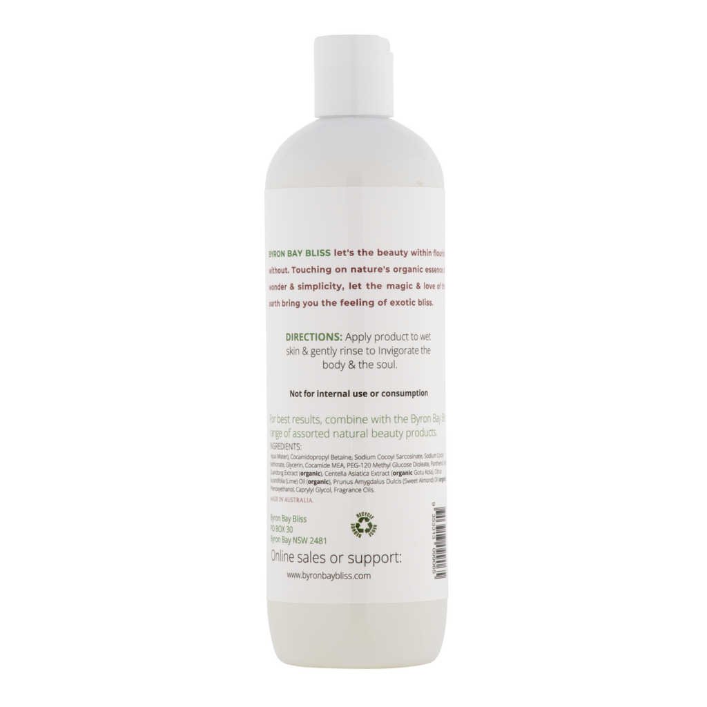 Springbrook Falls with Ginger and Lime extract Body Wash Byron Bay Bliss