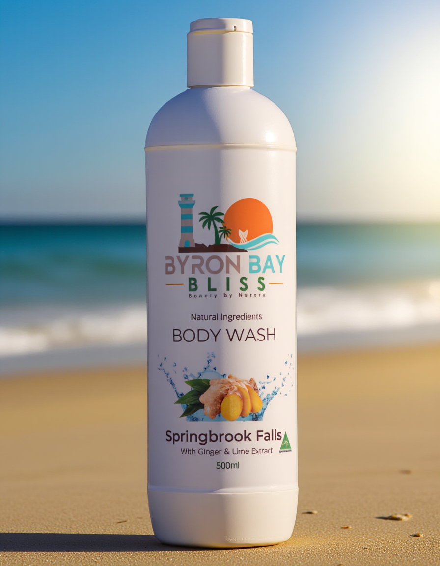 Springbrook Falls with Ginger and Lime extract Body Wash Byron Bay Bliss